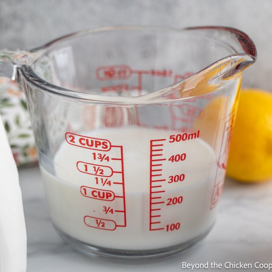 Homemade Buttermilk Substitute