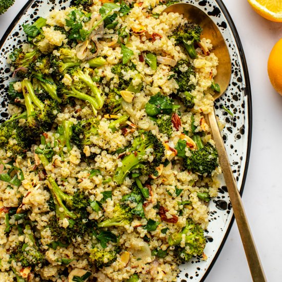 Roasted Broccoli Quinoa Salad