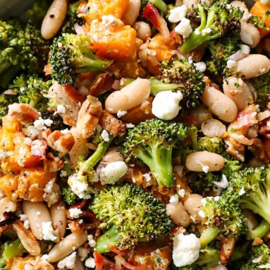 Broccoli, Squash, and Bean Salad