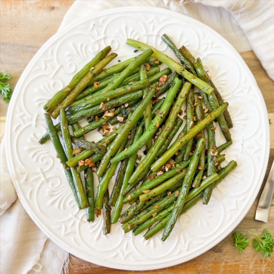 Spanish Garlic Green Beans