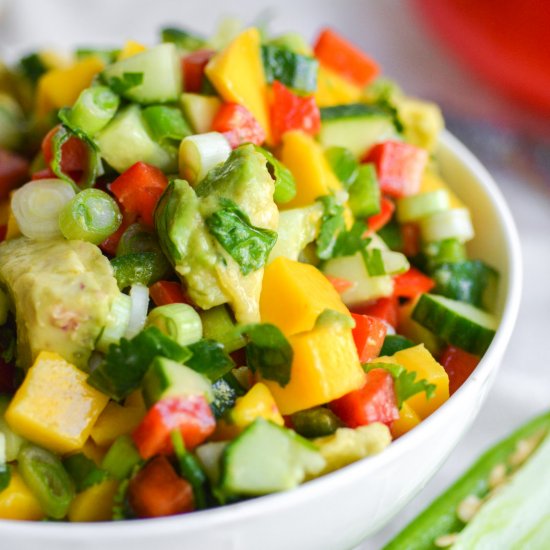 Cucumber Mango Avocado Salad