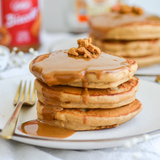 Vegan Biscoff Pancakes