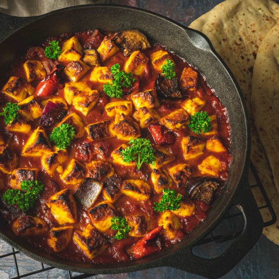 Halloumi & Aubergine Shakshouka