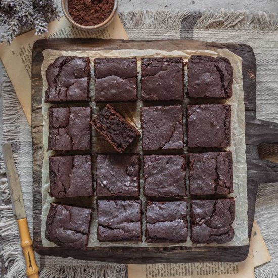 Black Bean Chocolate Peanut Brownie