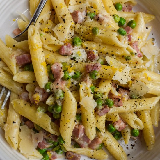 Pea & Pancetta Pasta