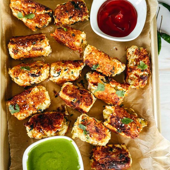 Paneer Tikka Tater Tots