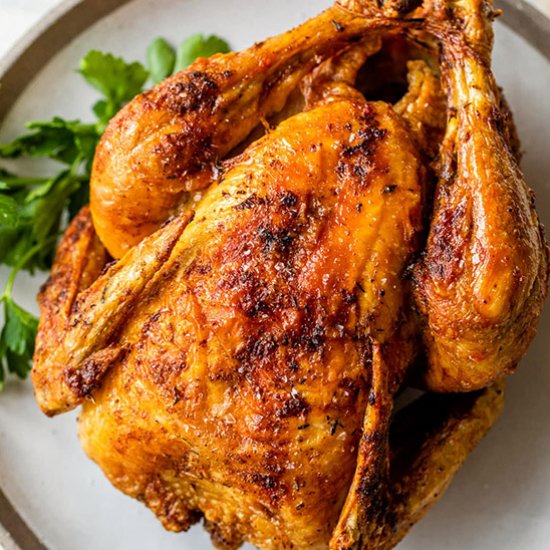 Air Fryer Rotisserie Chicken