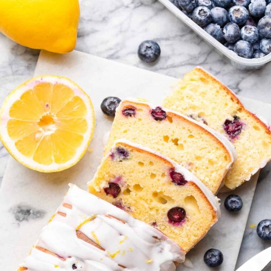 Gluten Free Blueberry Lemon Loaf