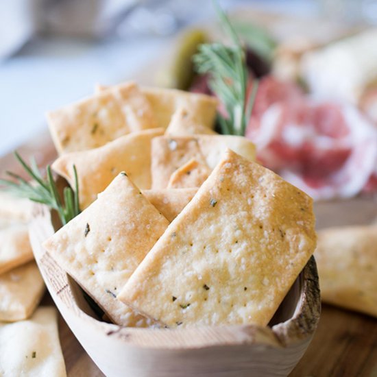 Rosemary + Sea Salt Crackers