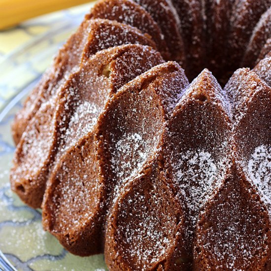 Three-vean vanilla Bundt cake