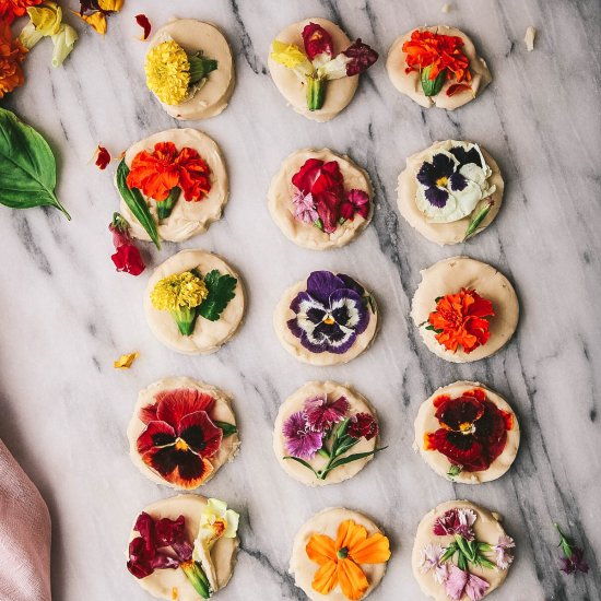 Flower Shortbread Cookies