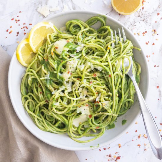 Pasta in Green Sauce