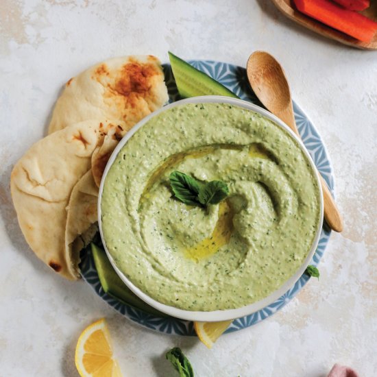 Basil and White Bean Hummus