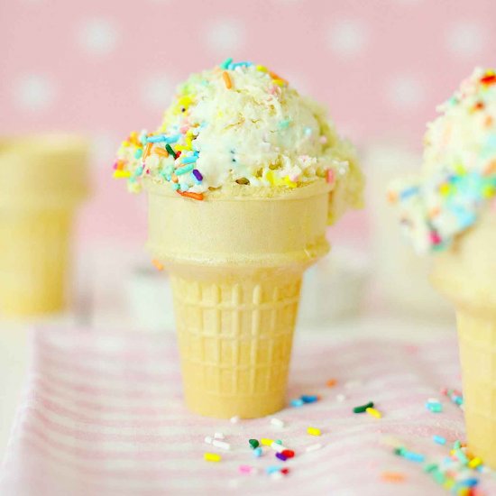 Homemade Birthday Cake Ice Cream