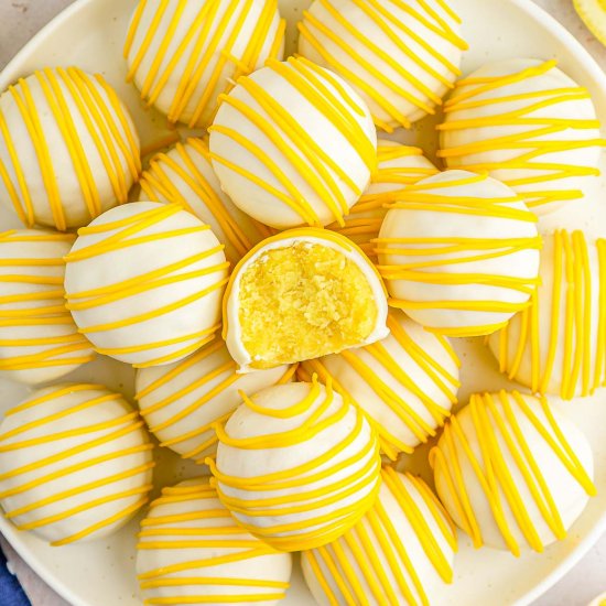 Easy Lemon Cake Balls