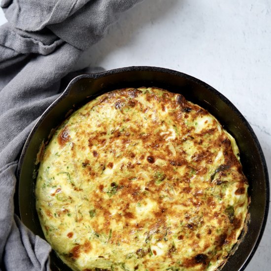 Brussels Sprout and Feta Frittata