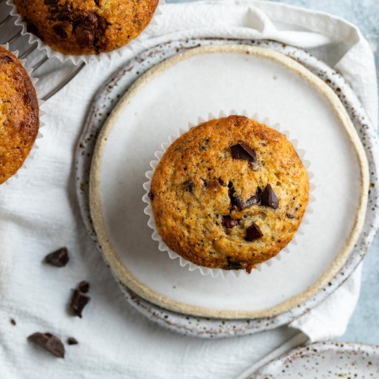 Banana Chocolate Chip Muffins