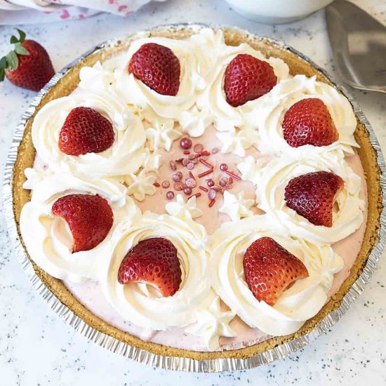 Strawberry Whipped Cream Pie