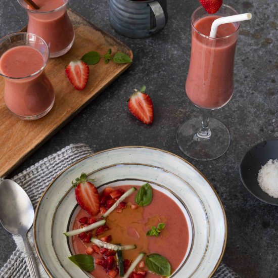 Strawberry gazpacho