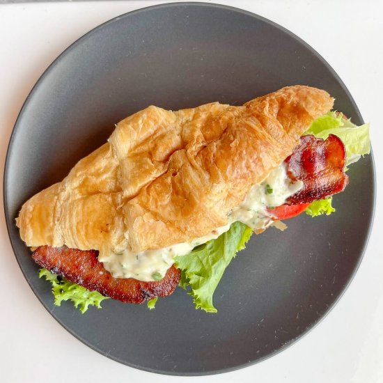 BLT Croissant Sandwich