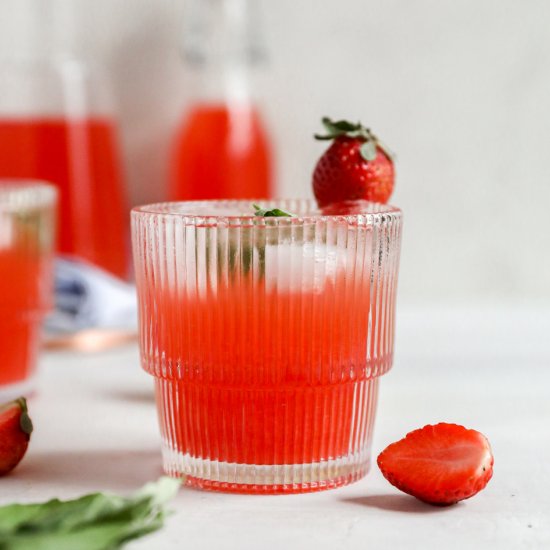 Strawberry-Basil Lemonade