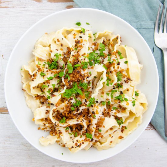 Vegan Cashew Carbonara