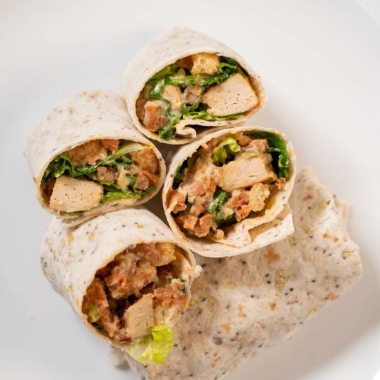 Chicken Caesar Wraps