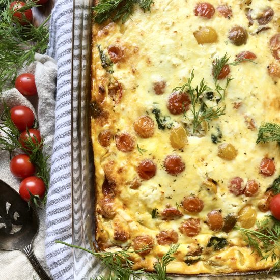 Oven-Baked Greek Frittata