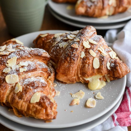 French Almond Croissants