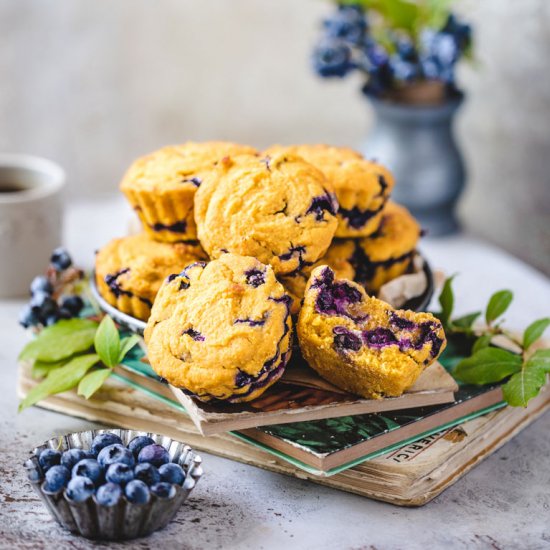 Sweet Potato Blueberry Muffins