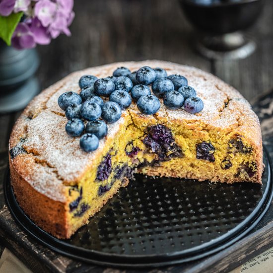 Mango Blueberry Cake