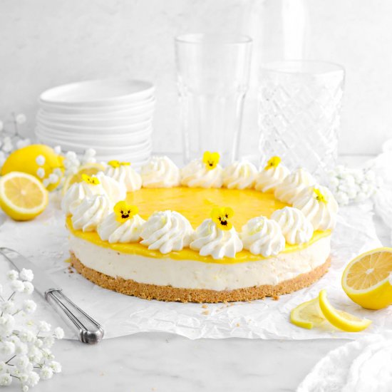 No Bake Lemon Cheesecake