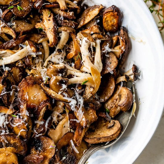 Roasted Mushrooms with Parmesan