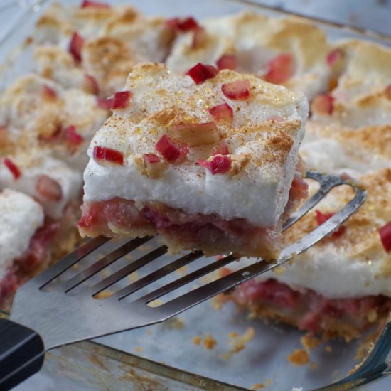 Rhubarb Meringue Torte