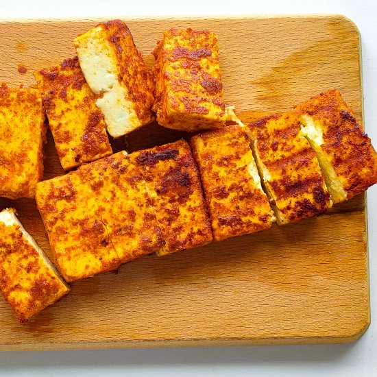 Easy Tandoori Paneer Tikka on Tawa