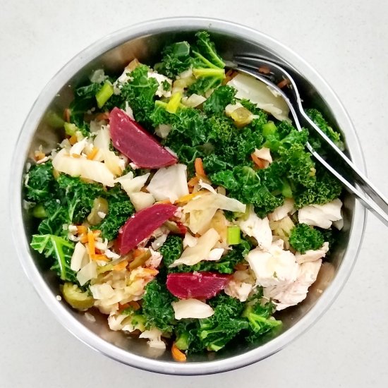 Chicken, Kale, Beets Bowl