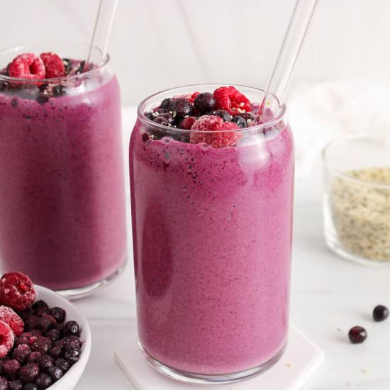 Raspberry Blueberry Smoothie