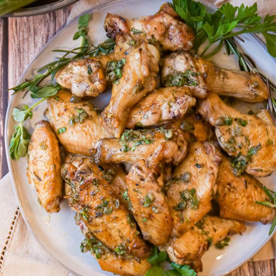 Grilled Italian Chicken Wings