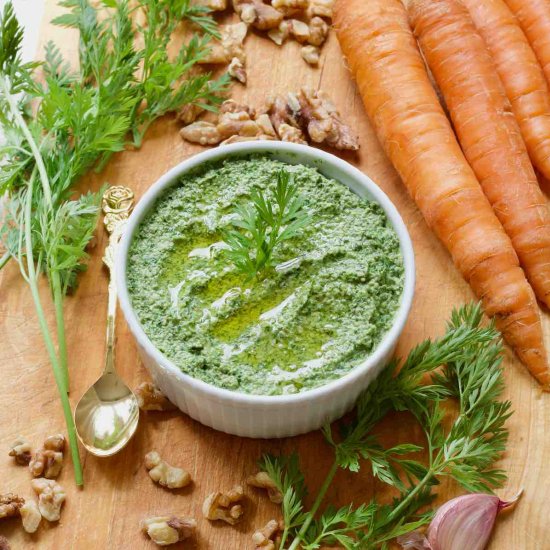 Vegan Carrot Top Pesto