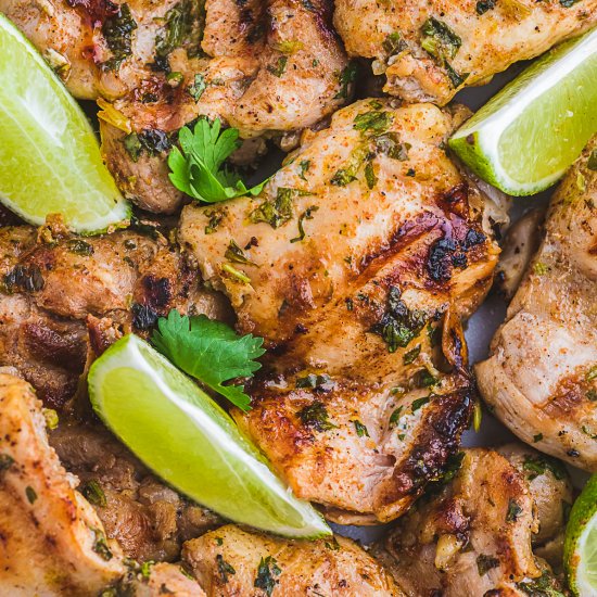 Zesty Grilled Chicken Thighs