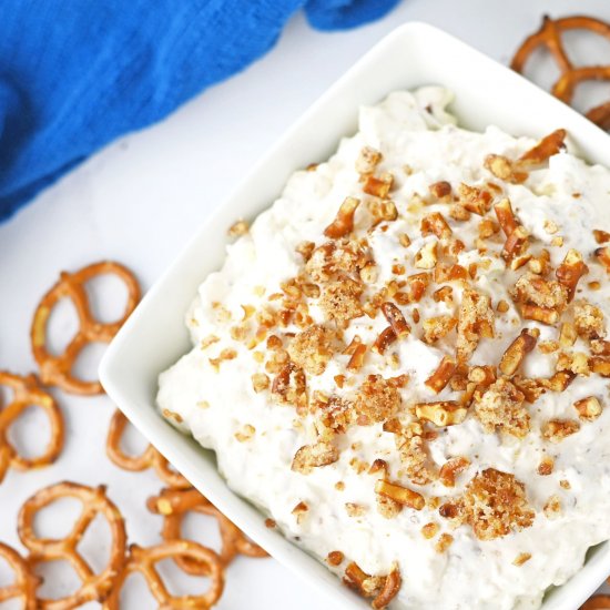 Pineapple Pretzel Fluff Dip