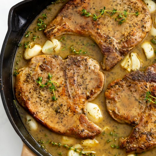 Pan Fried Pork Chops