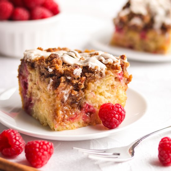 Raspberry Cinnamon Roll Coffee Cake