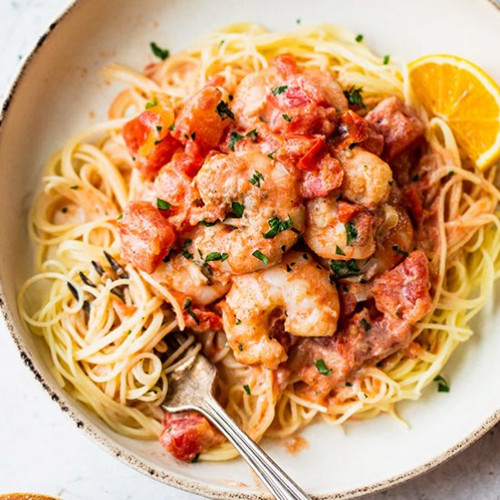 Angel Hair Pasta with Shrimp