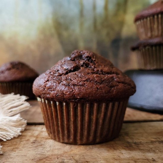 Chocolate Zucchini Muffins