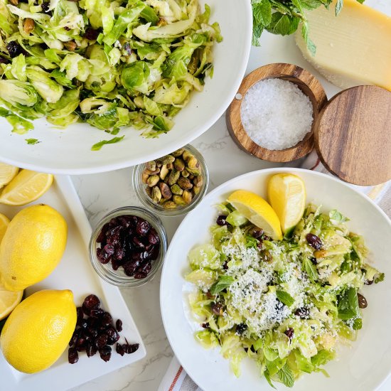 Lemon Brussel Sprout Salad