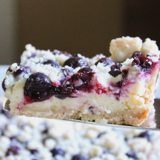 Lemon Blueberry Cheesecake  Bars