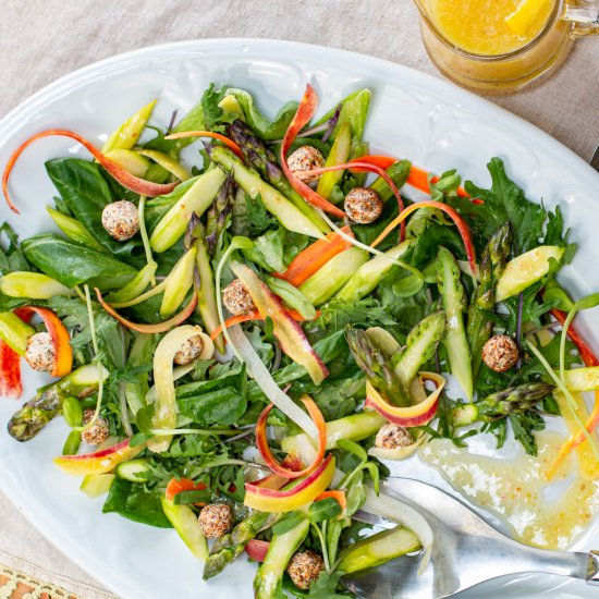 roasted asparagus salad