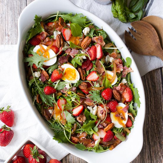 Strawberry, Bacon + Blue Salad