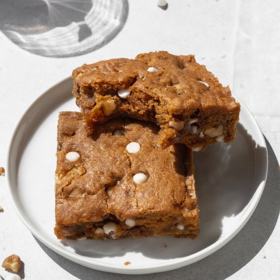 Fudgy Vegan Blondies